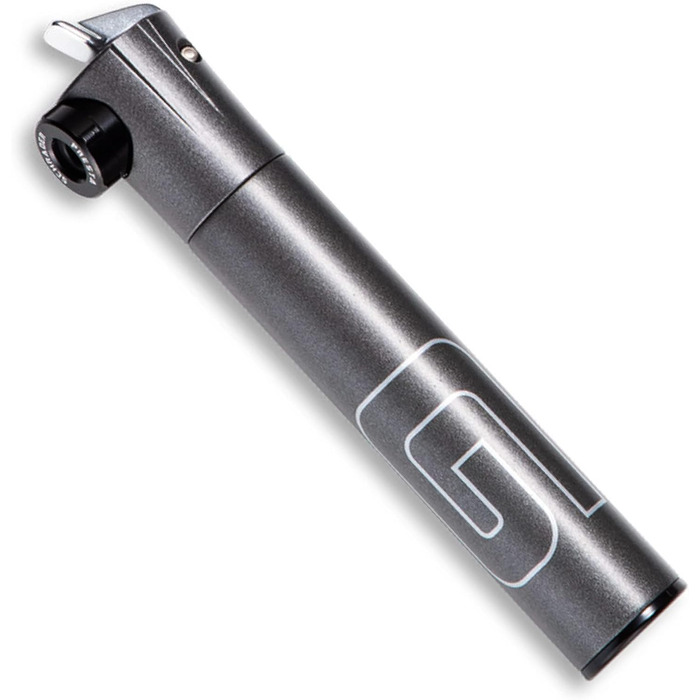 Велосипедний насос GIYO Super Micro, металевий, найменший насос, доступний з телескопічним насосом для гірського велосипеда (80 PSI), великий об&39єм, клапан Presta та Schrader, зроблено на Тайвані (GM-043LT)