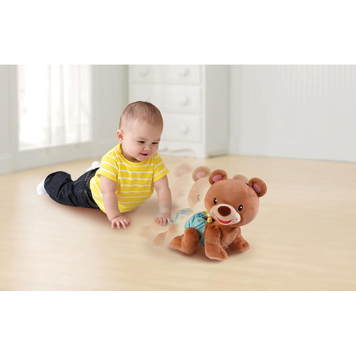 Інтерактивна плюшева іграшка, яка самостійно повзає, рахує, розмовляє і співає - Для дітей 9-36 місяців