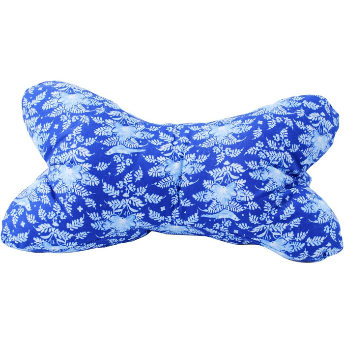 Велика подушка для читання, приблизно 44 x 23 см Подушка для шиї для підтримки книги та читання Можна прати при 60C, виготовлена з високоякісної дизайнерської тканини з принтом, 100 бавовна (44 x 23, синій) 44 x 23 синій