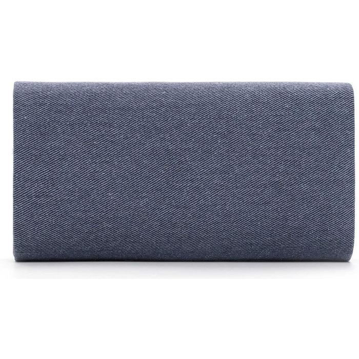 Клатч TAS Amalia Denim 33806, жіноча сумочка, однотонний синій колір, універсальний розмір