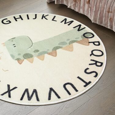 Дитячий килимок килимок для дитячої кімнати круглий з коротким ворсом, нековзний миється ігровий килимок для хлопчиків дівчаток із