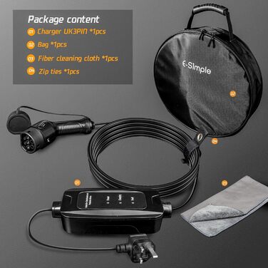 Тип 2 зарядний кабель Schuko 10M, 3,68кВт, 16А, тип 2 зарядний пристрій Schuko зі світлодіодним індикатором Зарядний кабель електр