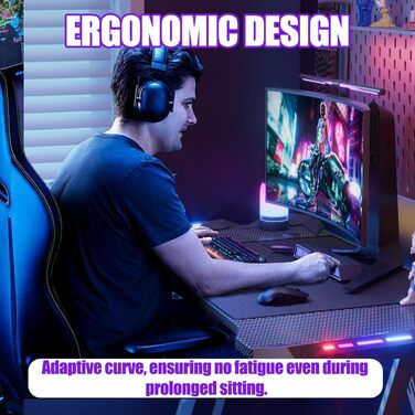 Ігровий стіл Storeo Imp, 120 x 60 см, МДФ / сталь / вуглецеве волокно, чорний