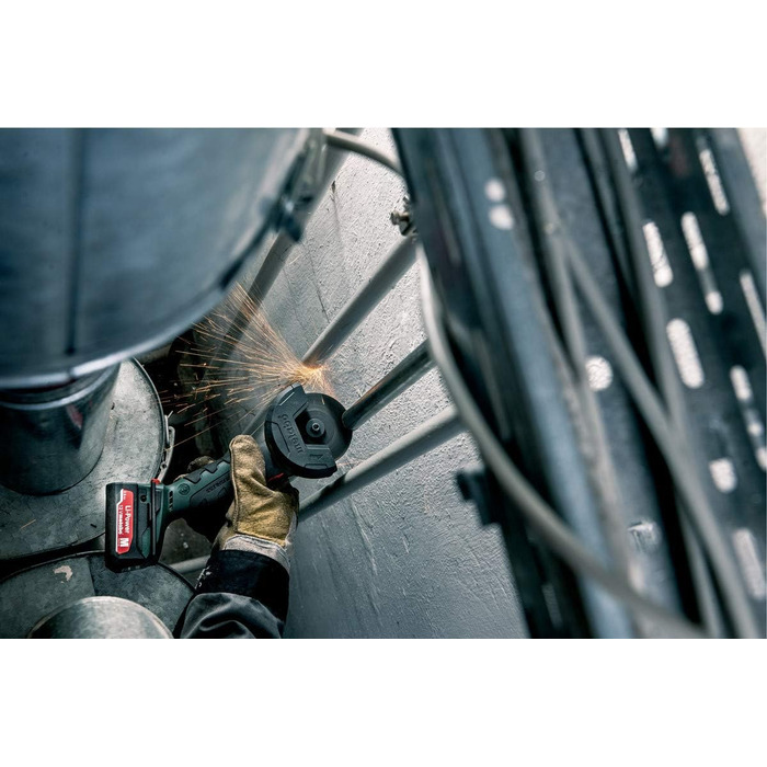 Акумуляторна кутова шліфувальна машина Metabo Powermaxx CC 12 BL (з 2 акумуляторами 2 Ач зарядний пристрій, зачисний круг ø 76 мм,