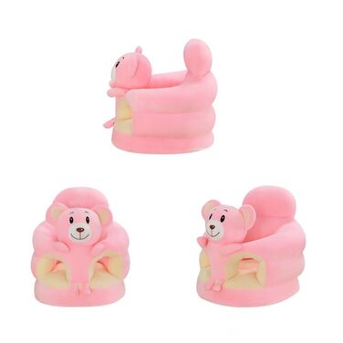 Дитяче крісло, крісло для сидіння, мультяшні тварини, плюшеве крісло-диван, малюк, дитина, навчання сидіти на дивані, гра, міцний, потовщене сидіння дивана в мультяшному дизайні (12)