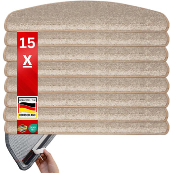Килимки для сходів 15 шт 65 x 23,5 см etm