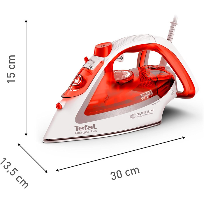 Парова праска 2800 Вт 45 г / хв. автоматичне регулювання подачі пари 230 г / хв. посилення подачі пари 3 парові зони вертикальна п