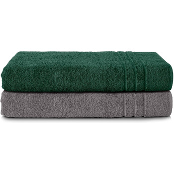 Набір рушників для сауни Komfortec 2 шт. 80x200 см з 100 бавовни, рушники для сауни XXL, рушник для сауни, м'який, великий, махров