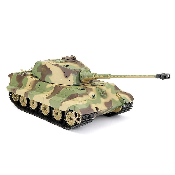 Радіокерований танк Королівський тигр (Knigstiger) Henschel, масштаб 116, Heng Long. Сталеві шестерні, дим-ефект, звук 2.4GHz V7.0