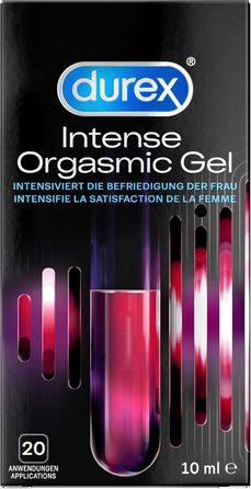 Захоплюючий еротичний набір Durex з презервативами Performa 40 шт. , Intense Orgasmic Gel 10мл та аксесуарами для пар