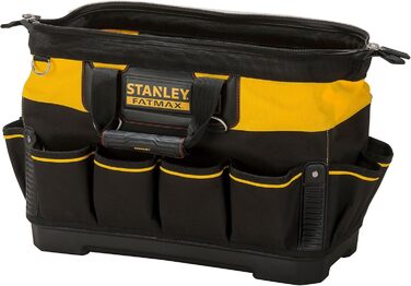 Сумка для інструментів Stanley FatMax (18 дюймів, 49 x 26 x 10 см, водонепроникне дно, посилені шви, ергономічна гумова ручка, міцний плечовий ремінь, нейлон 600 ден) 1-93-950 1 В 130 мм x Ш 250 мм