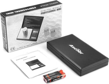 Кишенькові ваги 200г/0, 01г - цифрові кишенькові ваги Ascher, 200 х 0, 01 г, кишенькові ваги дрібної шкали цифрові ваги золота шка