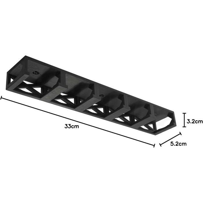 Підставка для спецій Mobilefox під шафу, підходить для 5 банок для спецій Ankerkraut з корком, чорна. Для 5 банок для спецій.