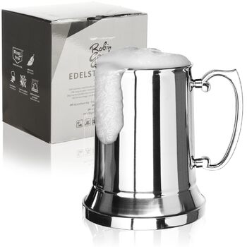 Кухоль з нержавіючої сталі - металевий пивний кухоль - термокружка з двома стінками - кемпінгова кружка без бісфенолу А 450 мл