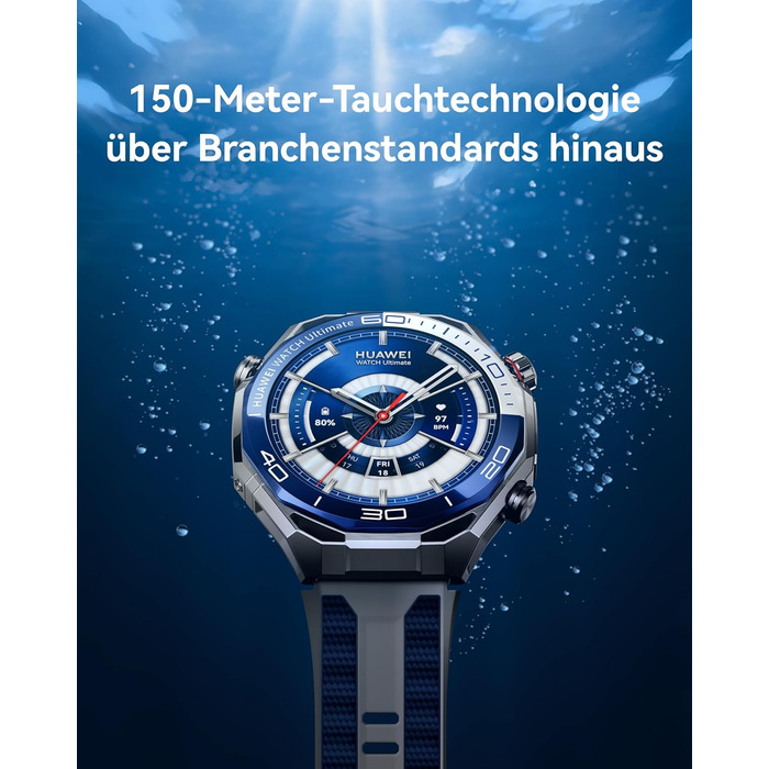Розумний годинник HUAWEI Watch Ultimate 2, GPS, 20 атм, аналіз здоров&39я, емоційне благополуччя, здоровий сон, підводний зв&39язок на основі сонару, мобільні дзвінки з eSIM без смартфона, чорний. Автономний годинник Ultimate 2, чорний.