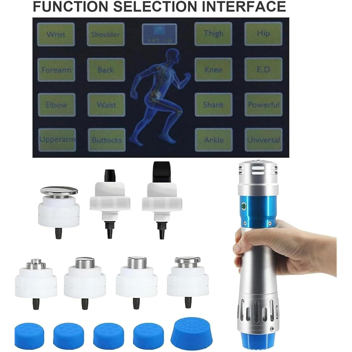 Ударно-хвильова машина XNZJHPP ED, електромагнітна ударно-хвильова машина з 7 зондами, частотою 1-18 Гц і регульованою енергією 10-300 МДж, глибоко в шкіру 8 см