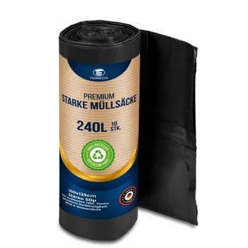 Міцні сміттєві пакети 240л (від 100 до 300 пакетів) тип 80 (200)