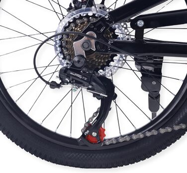 Велосипед Laguna - дитячий гірський велосипед - рама з алюмінієвого сплаву - 20 дюймів - сірий/чорний