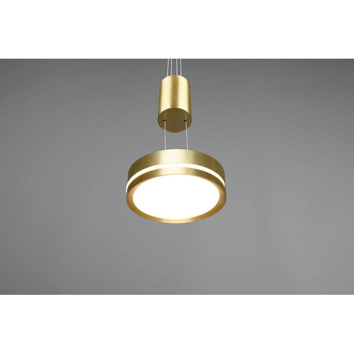 Світлодіодний торшер Trio Lights Franklin 426510208, Метал в т.ч. 35 Вт LED, Зміна кольору, Диммер (латунний матовий, підвісний 1-полум'я)