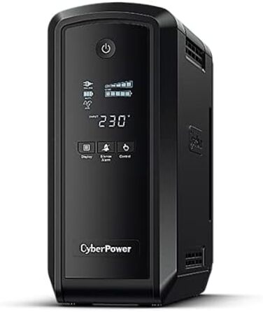 Джерело безперебійного живлення (ДБЖ) CyberPower CP900EPFCLCD 0,9 кВА 540 Вт 6 розеток змінного струму