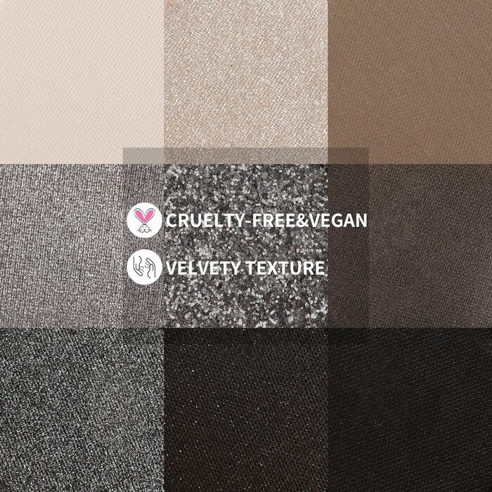 Палітра тіней Docolor Black Smokey Palette (9 відтінків)