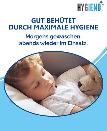 Дитяча подушка Koru Kids 40x60 см на блискавці - регульоване наповнення 350 г - дитяча подушка для алергіків - можна прати при 60C