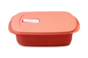 Мікрохвильова піч Tupperware CrystalWave 1 л, лосось, з роздільником Micro Micro Crystal Wave Plus Fix