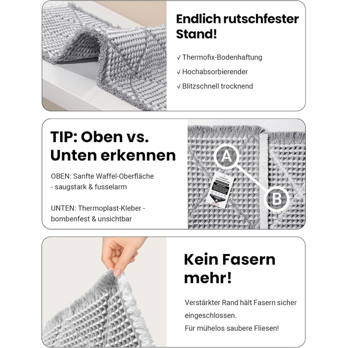 Великий комплект килимків для ванної кімнати з 2 предметів, нековзний килимок для ванної, що миється, сірий килимок для ванної, килимок для ванної в стилі бохо, ромбічні килимки для ванної кімнати, декор для пральні, 51 x 120 см килимок для ванної 46 x 77