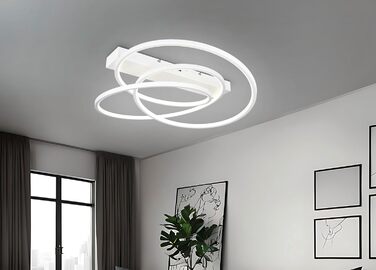 Стельовий LED-світильник Trio Leuchten Darvin 649110131, матовий білий метал, 34 Вт, регульована колірна температура, Switch Dimmer