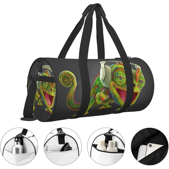 Дорожня сумка-рюкзак Хамелеон спортивна сумка для чоловіків та жінок, ідеальна для подорожей, фітнесу та музики
