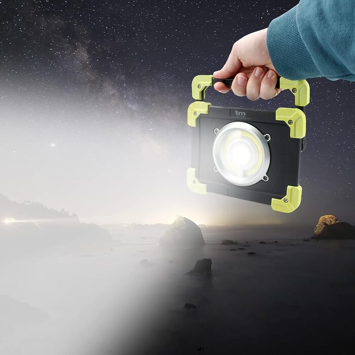 Портативний робочий ліхтар TM Electron TMTOR020 з надяскравим світлодіодним COB-світлодіодом 20 Вт та зовнішнім акумулятором 4000 мАг 20 Вт зовнішній акумулятор