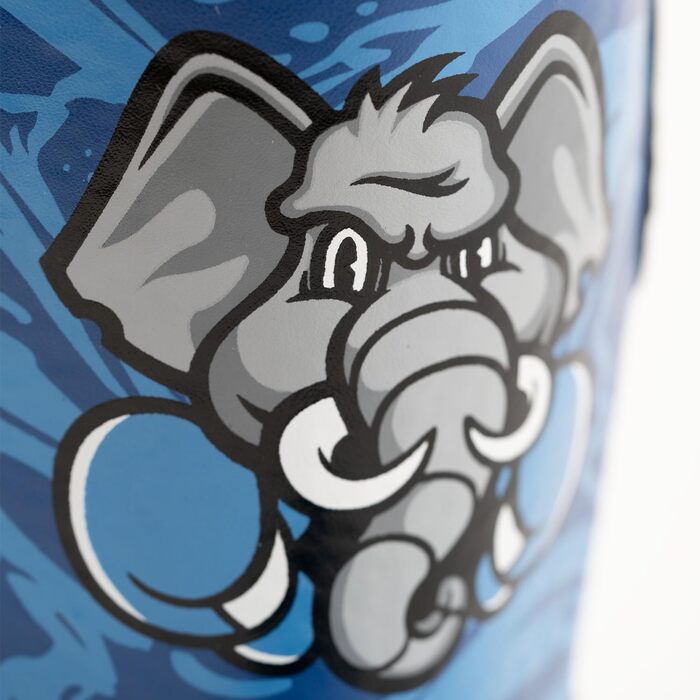 ЗБРОЇ Щитки для гомілок, дитячі, Джип, сині, для тренувань та змагань, високоякісна синтетична шкіра та ідеальна амортизація, муай-тай, К1, ММА, карате та кікбоксинг, розмір S/M, 8