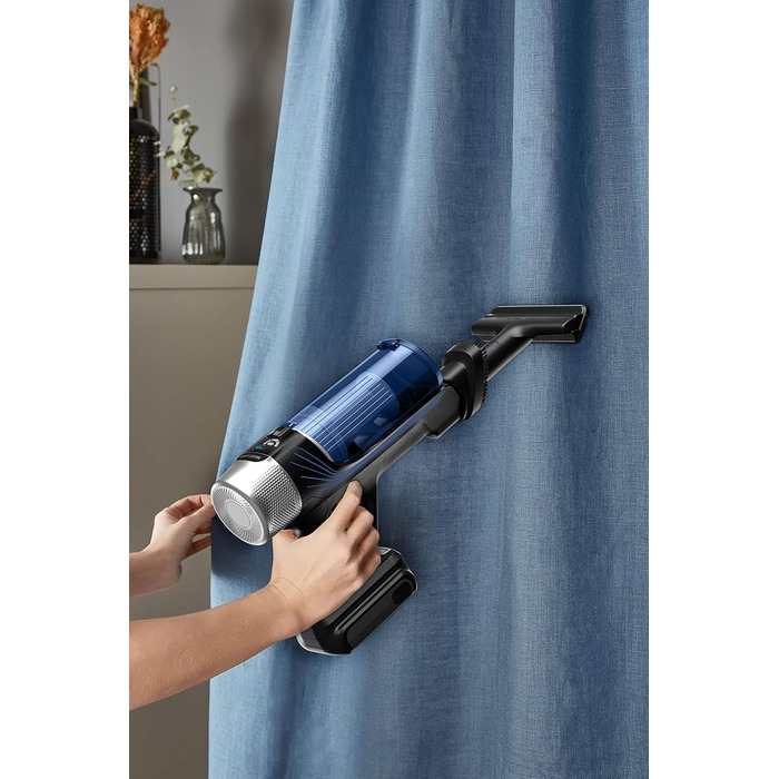 Акумуляторний пилосос на паличці 100 Вт повітря знімний акумулятор до 45 хв. роботи компактний гнучкий шарнір світлодіодна насадка