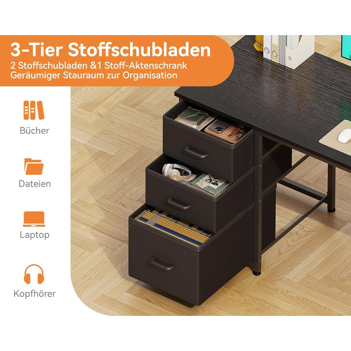 Письмовий стіл Coleshome, 130 x 48 x 75,7 см, метал / дерево / тканина, чорний