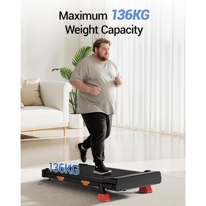 Килимок для ходьби UMAY з нахилом 10-15, бігова доріжка для дому 8-10 км/год з нахилом та тихим двигуном, стіл для бігової доріжки, максимальна підтримка 136 кг, нахил 10