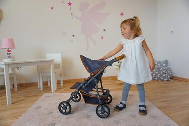 Коляска для ляльки Ліба - темно-синій, 16830 -