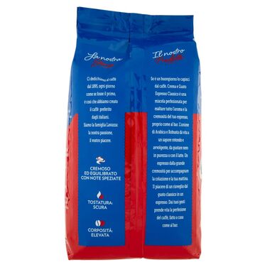 Смажені кавові зерна з пряними ароматичними нотками, ідеально підходять для еспресо, арабіки та робусти, інтенсивність 7/10, темне обсмаження, 1 упаковка по 1 кг Classico 1 кг (1 упаковка)