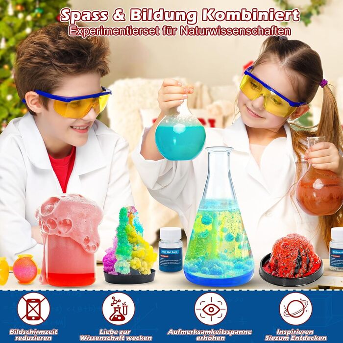 Адвент-календар Sakmilu 2025 Експерименти для дітей, 24 наукові пригоди