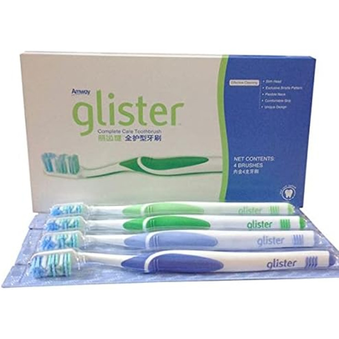 Високоякісна зубна щітка GLISTER - 4 шт. и - Amway - (артикул 100957)