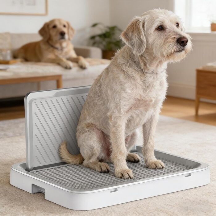 Туалет для дресирування собак, лоток для собак, критий туалет для собак з настінною опорою, для собак малого та середнього розміру