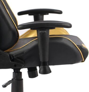 Геймерське крісло, обертове крісло, золотистого кольору, ПВХ