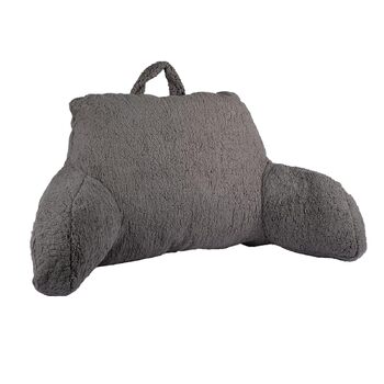 Подушка для читання, спинна подушка для ліжка та дивана з підлокітниками, поперекова опорна подушка з піни з ефектом пам&39яті з підлокітником, ідеально підходить для читання, перегляду телевізора, відпочинку або як опора для спини (сіра)