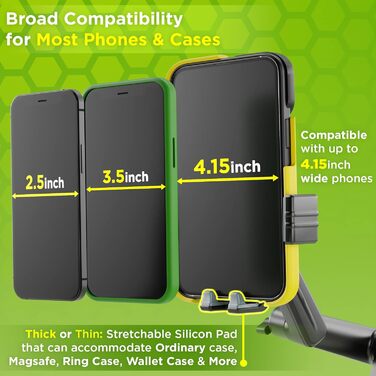 Тримач для мобільного телефону Truckules, міцний, з супер присоскою, тримач для мобільного телефону для вантажівки, приладової пан