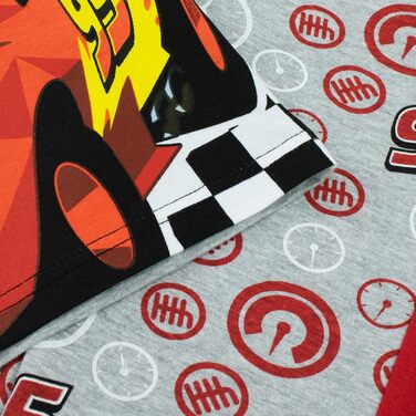 Піжами Disney Cars Піжами Блискавка МакКвін для хлопчиків Довгі піжами для дітей 3-4 років, різнокольорові