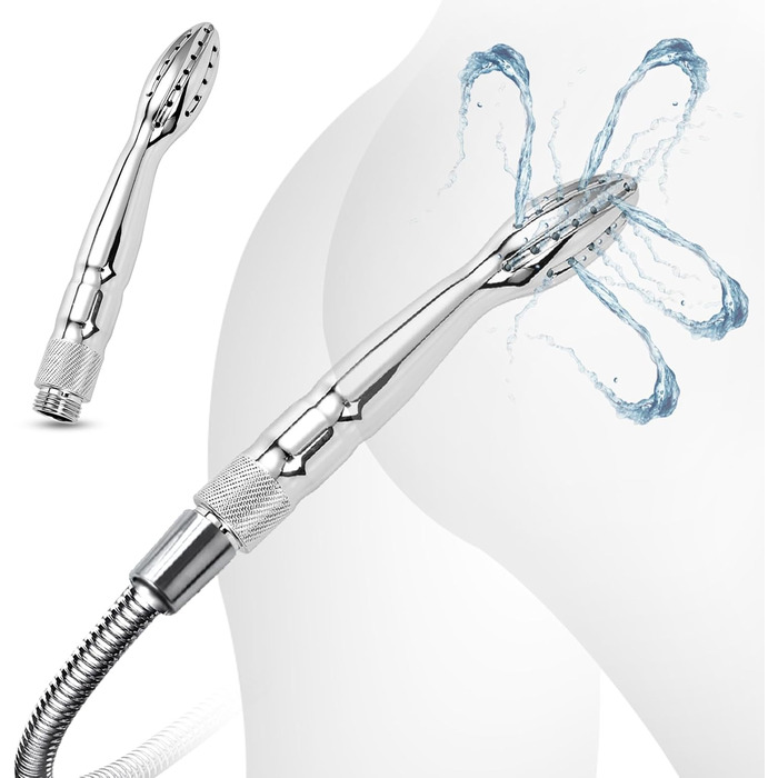 Анальна душ-насадка Po Dusche, металева, пориста