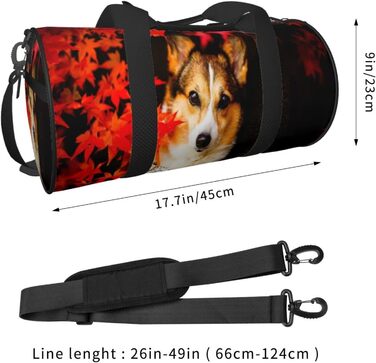 Дорожня сумка з милим коргі, спортивна сумка для чоловіків та жінок