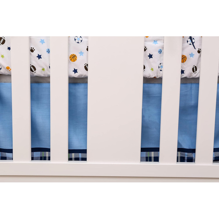 Комплект спортивної постільної білизни Brandream для хлопчиків Champ Dogs бейсбол баскетбол футбол 3-компонентний клаптиковий спор