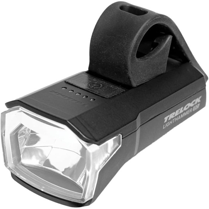 Комплект велосипедних ліхтарів TRELOCK LS 480 LIGHTHAMMER 80 LUX задній ліхтар LS740 з функцією стоп-сигналу Функція заряджання через USB Видимість 100 м Світлодіодний індикатор заряду батареї Схвалено StVZO