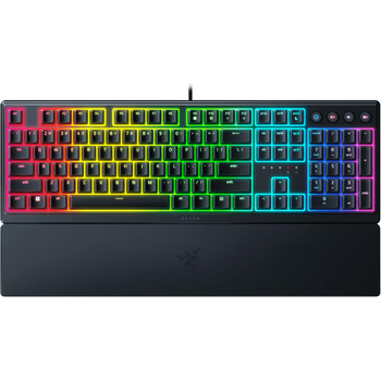 Плоска мегамембранна ігрова клавіатура (гібридні мегамембранні перемикачі, магнітний софт-тач підставка для долонь) QWERTY US розк