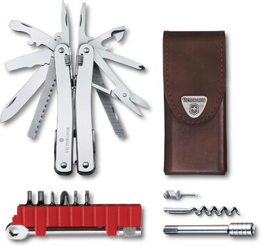 Багатофункціональний інструмент VICTORINOX Swiss Tool Spirit X Plus Ratchet, 36 функцій, швейцарського виробництва, мультитул з фі